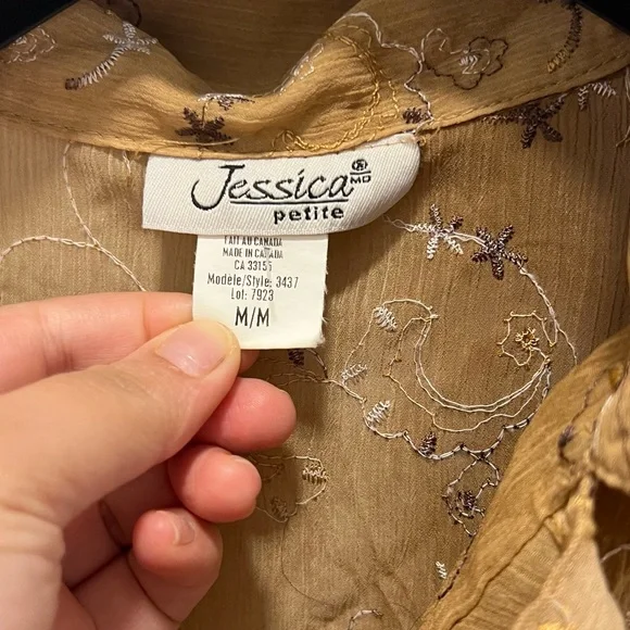 Brown Ruffle Y2k Blouse - Picture 6 of 8